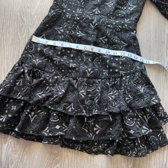 Yumi Kim Size XS Robyn Lace Mini Dress Black - Picture 9 of 15